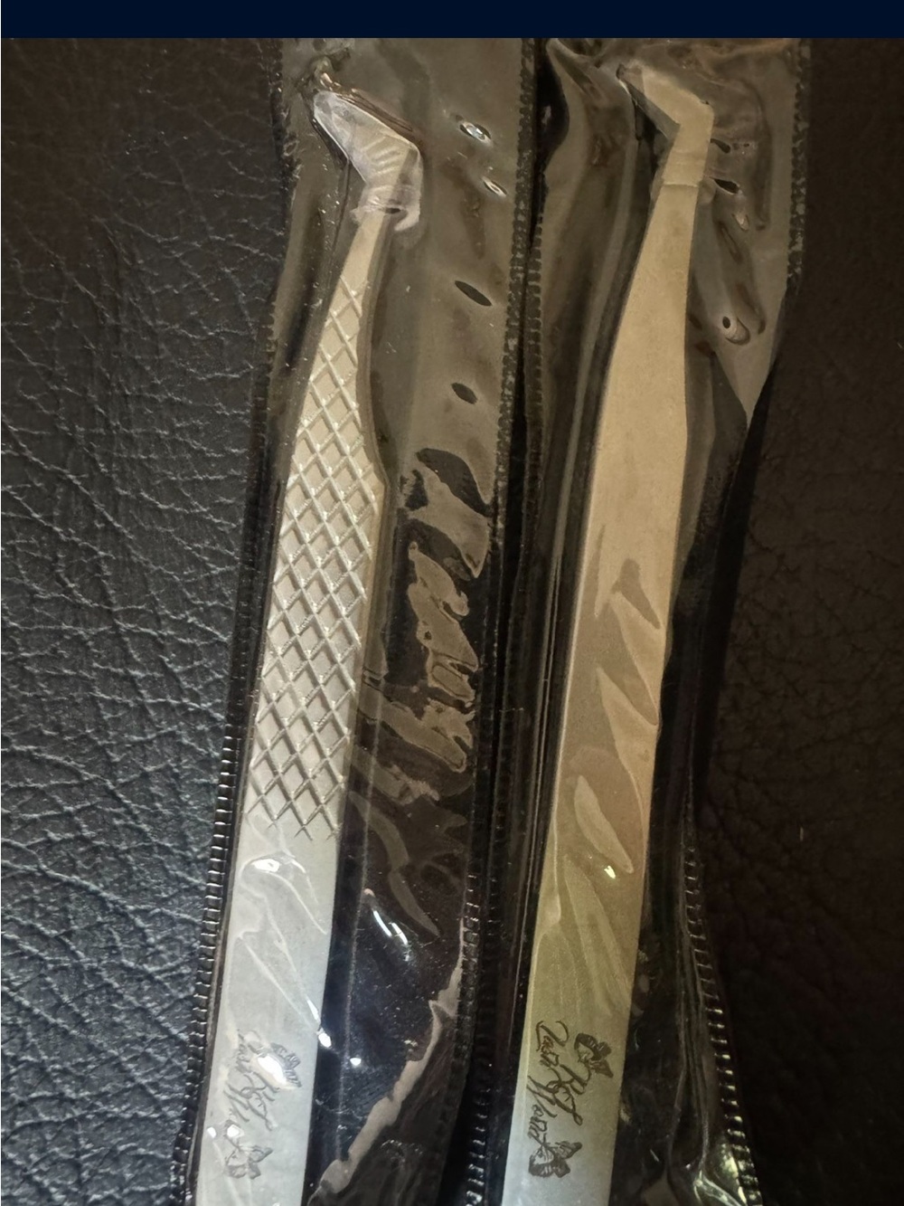 Eyelash extensions Stainless Steel Silver Tweezers Set